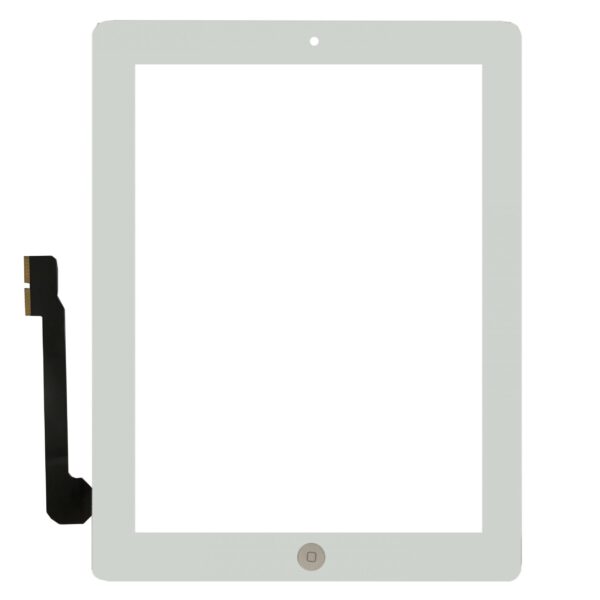 تعویض تاچ آیپد IPAD 3 با دکمه هوم اورجینال سفید مشکی فونات